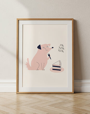 "Urodzinowa uczta"  plakat ilustracyjny, holi craft