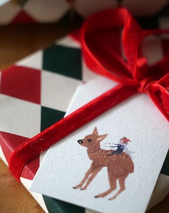 Zestaw 3 świątecznych zawieszek do prezentów, Hi Little, HI LITTLE