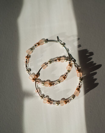 Kolczyki koła z koralików, Dwie Gliny