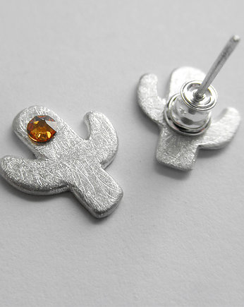 Kolczyki srebrne KAKTUS, Katarzyna Kaminska ART