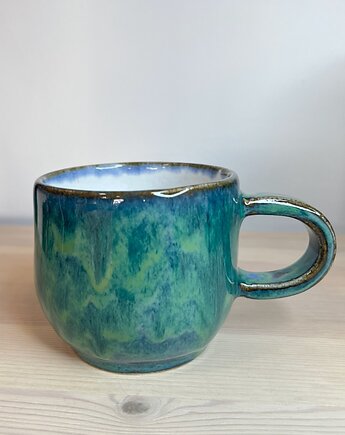 Kubek do kawy - zielono-niebieski