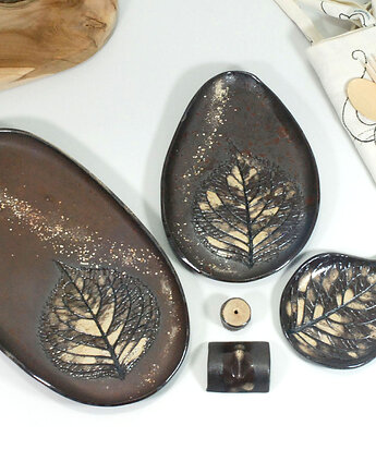 Ceramiczny komplet do serwowania - dań, przekąsek, sushi, 10FingersArt