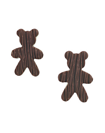 Kolczyki Wooden teddy, RAROU