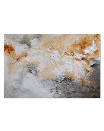 Fogbound, abstrakcja, nowoczesny obraz  malowany na płótnie do salonu, Galeriai