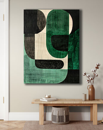 Geometria natury - Obraz na płótnie - Druk Blejtrama, Minimalizm, Loft #79, Black Sapphire Art