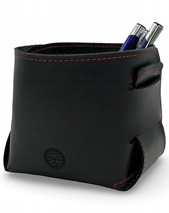 Skórzany Organizer na Biurko Pudełko Etui Wyjątkowy Design - Parker Quality, Parker Quality
