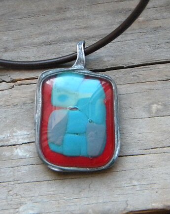 Szmaragdowe prostokąty   - naszyjnik, Beata Trotter