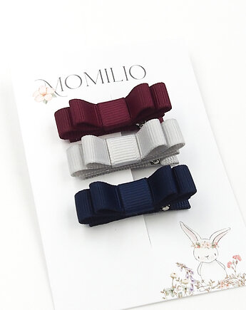 Spineczki do włosów mini kokardki pierwsze spineczki Charlotte, Momilio