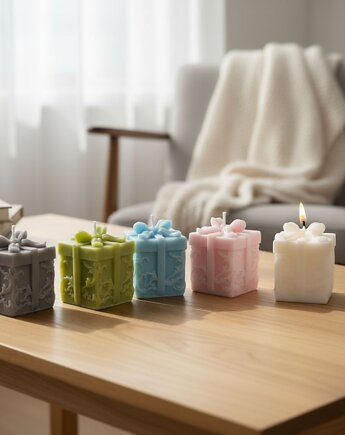 Zestaw świąteczne prezenciki- świece sojowe dekoracyjne perfumowane, Oyka Candle