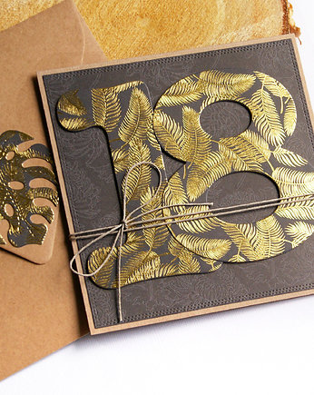 18-te urodziny : KARTKA URODZINOWA : glam, kaktusia