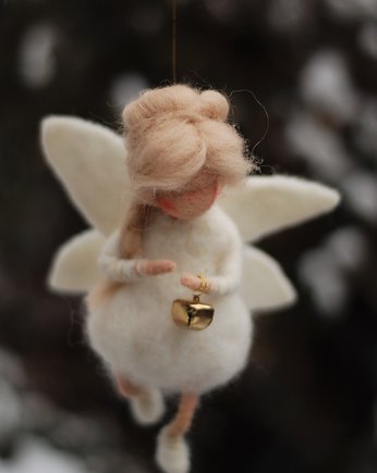 Zimowa Wróżka- Dzwoneczek- Waldorf toys, BoboLobo Handicraft