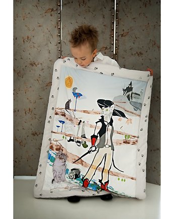 Kocyk Przedszkolaka kot w Butach 110x130cm, Blanket Story