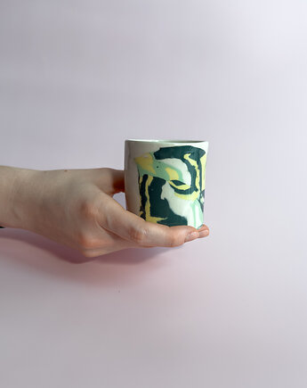 Czarka / kubek nerikomi zielony, mezkla studio