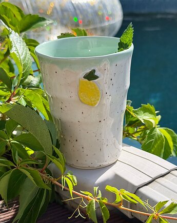 Kubek ceramiczny wysoki cytryna, Strefa Ceramiki