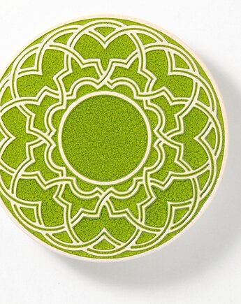 Podstawka GEOMETRYCZNA jasnozielona, pracowniazona