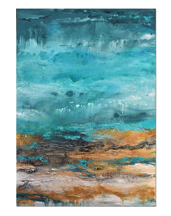 Blue lagoon 10 obraz abstrakcyjny nowoczesna abstrakcja do salonu, Galeriai