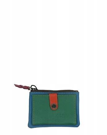 Portfel portfelik mały skórzany miejsce na bilon karty eko OLIVKA, Olivka Warsaw