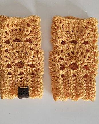 Mitenki retro z wełny, Las i Łąka