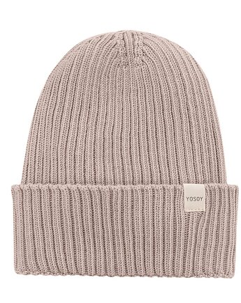 Czapka z wełny merino Cocoa Milk / S, YOSOY