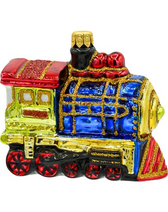 Bombka choinkowa: Kolorowa Lokomotywa: mała, Syn Bombkarza