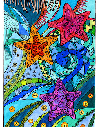 52. OCEAN - rysunek, plakat., kama4you