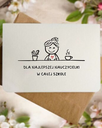 Kartka dla najlepszej Nauczycielki w szkole, Pracownia Faramuszka