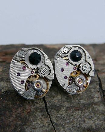 Mechaniczne kolczyki Swarovski 235, Zegarynki