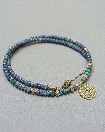 Sea collection - Koral blue vol. 2 /choker/ 02.10.25w, KiKa pracownia