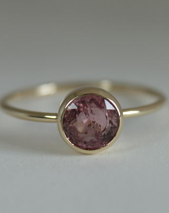 Pierścionek Złoty pieścionek z różowym turmalinem, Tomasz Markowski Biżuteria