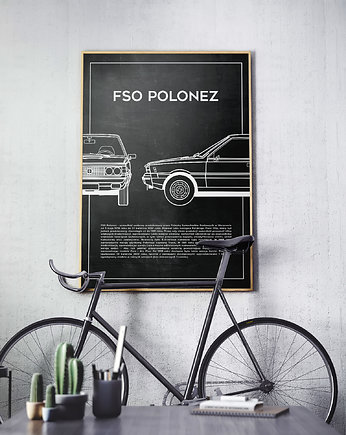 Plakat Polska Motoryzacja - FSO Polonez, Peszkowski Graphic
