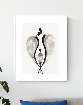 Grafika 30X40 cm wykonana ręcznie, MiniMalArt