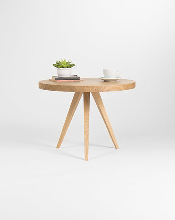 Okrągły dębowy stolik kawowy Ø60, Mo Woodwork