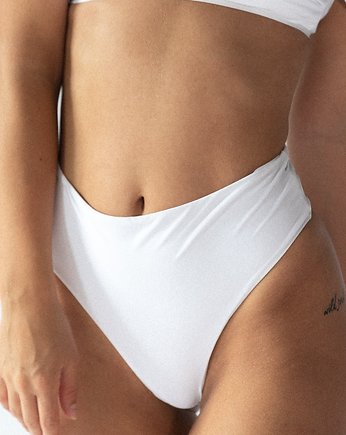 SARDINIA DÓŁ BIKINI z wysokim stanem bialy, Tropiko Swimwear