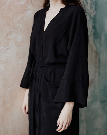 Kimono MIRA long / black, BAMBA Concept
