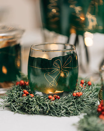 Christmas Classic świecznik szklany, OSOBY - Prezent dla rodziców