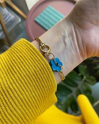 Bransoletka toggle z kwiatkiem, FORMIARZ