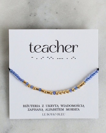 Teacher - Bransoletka z Alfabetem Morse'a