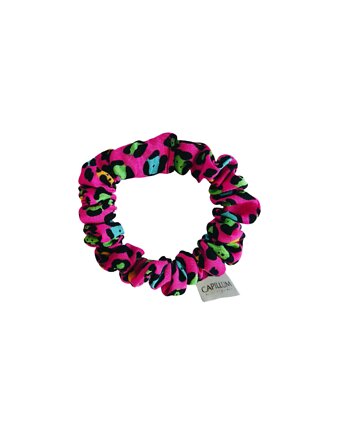 Scrunchie do włosów, gumka do włosów z wiskozy Panterka candy MINI, Capillum