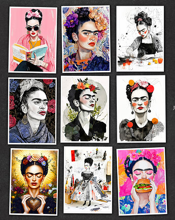 Frida - zestaw 9 grafik, JBJart Justyna Jaszke
