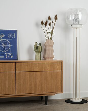 Lampa podłogowa, szkło Murano, włoski design, lata 70, produkcja: Włochy, Przetwory design