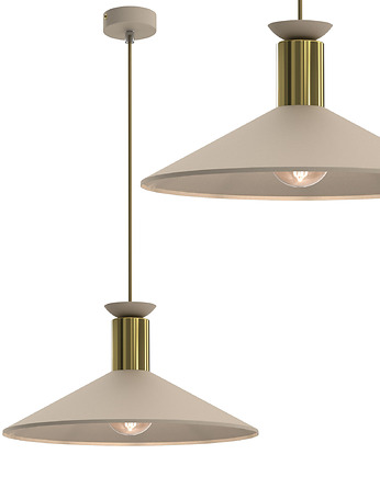 Kaszmirowa lampa sufitowa z dużym kloszem 36 cm, Fabryka Lamp