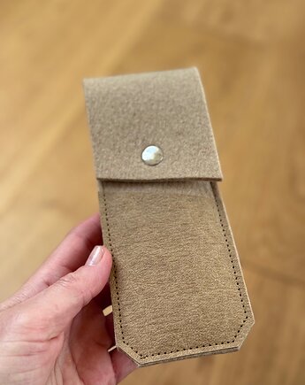 Marmollada - etui filcowe NA OŁÓWKI beżowy + B, marmollada