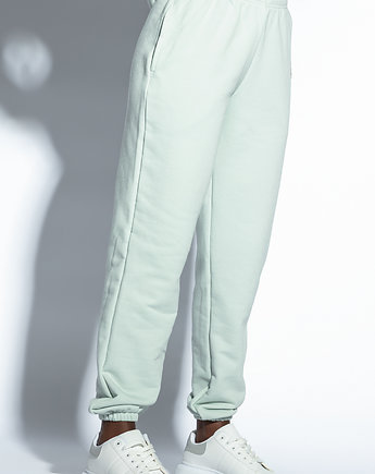 Spodnie dresowe z kieszeniami F1807  pistachio, FOBYA