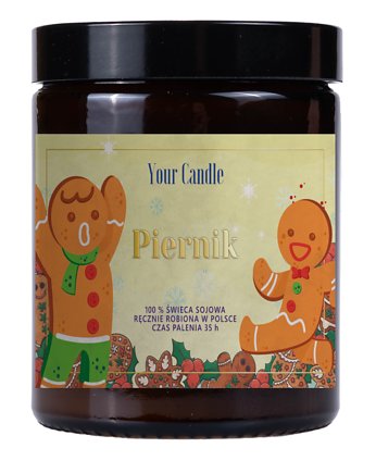 ŚWIECA SOJOWA PIERNIK 180 ml - YOUR CANDLE, Your Candle