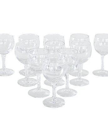 Komplet kieliszków do wina, duński design, lata 70, produkcja: Dania, Przetwory design