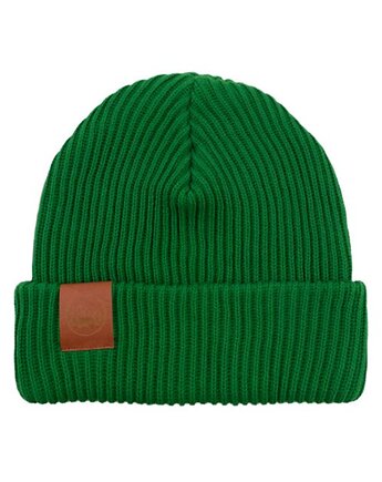 Czapka zimowa z bawełny organicznej zielona, KABAK