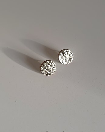 MINI GAJA urocze  kolczyki ze złotej skóry, Malena Dul