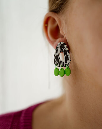 Wiszące kolczyki w skandynawskim stylu, Dwie Gliny