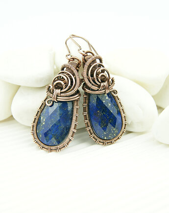 Kolczyki z lapis lazuli, Blue Pearl Art