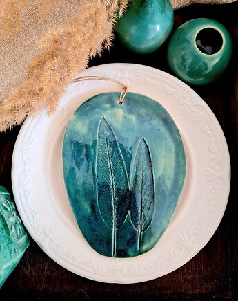 Zawieszka ceramiczna dekoracja ścienna, Wooden Love